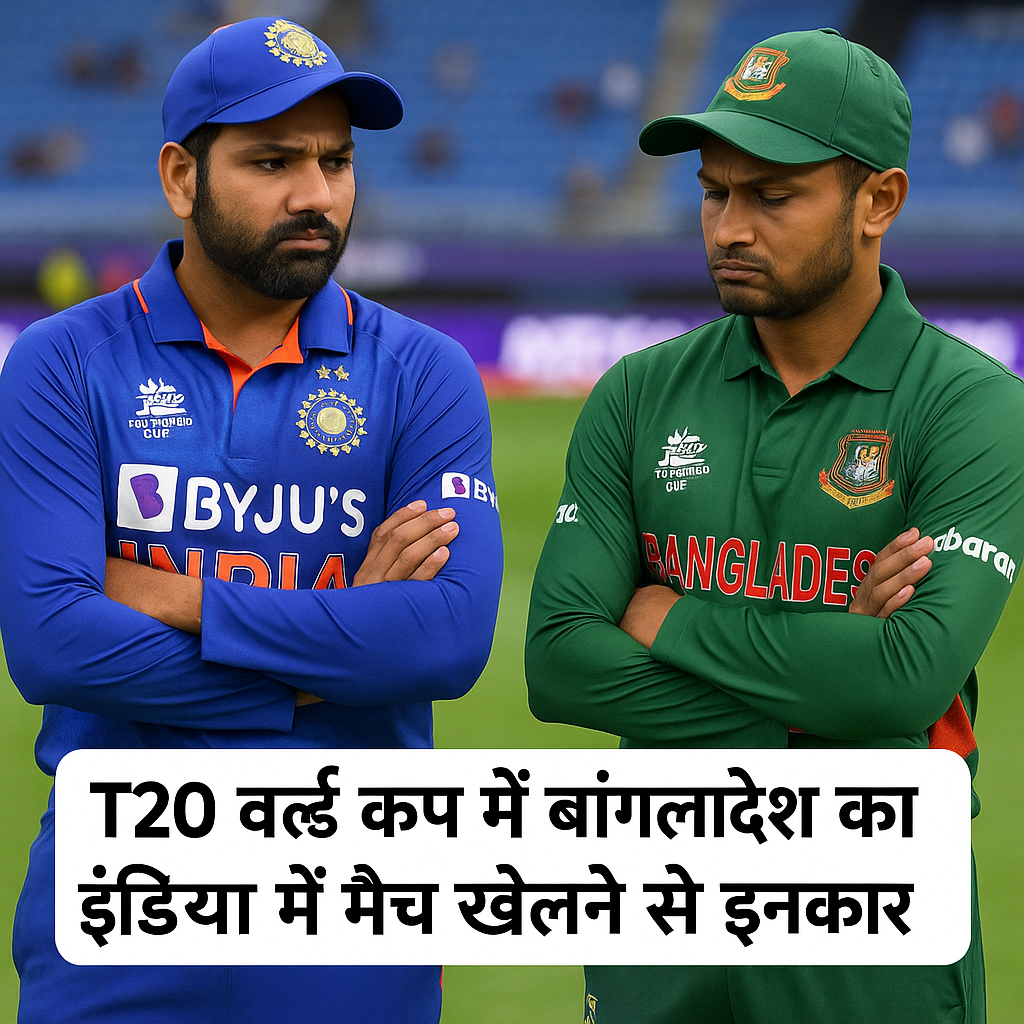 T20 वर्ल्ड कप में बांग्लादेश का इंडिया में मैच खेलने से इनकार