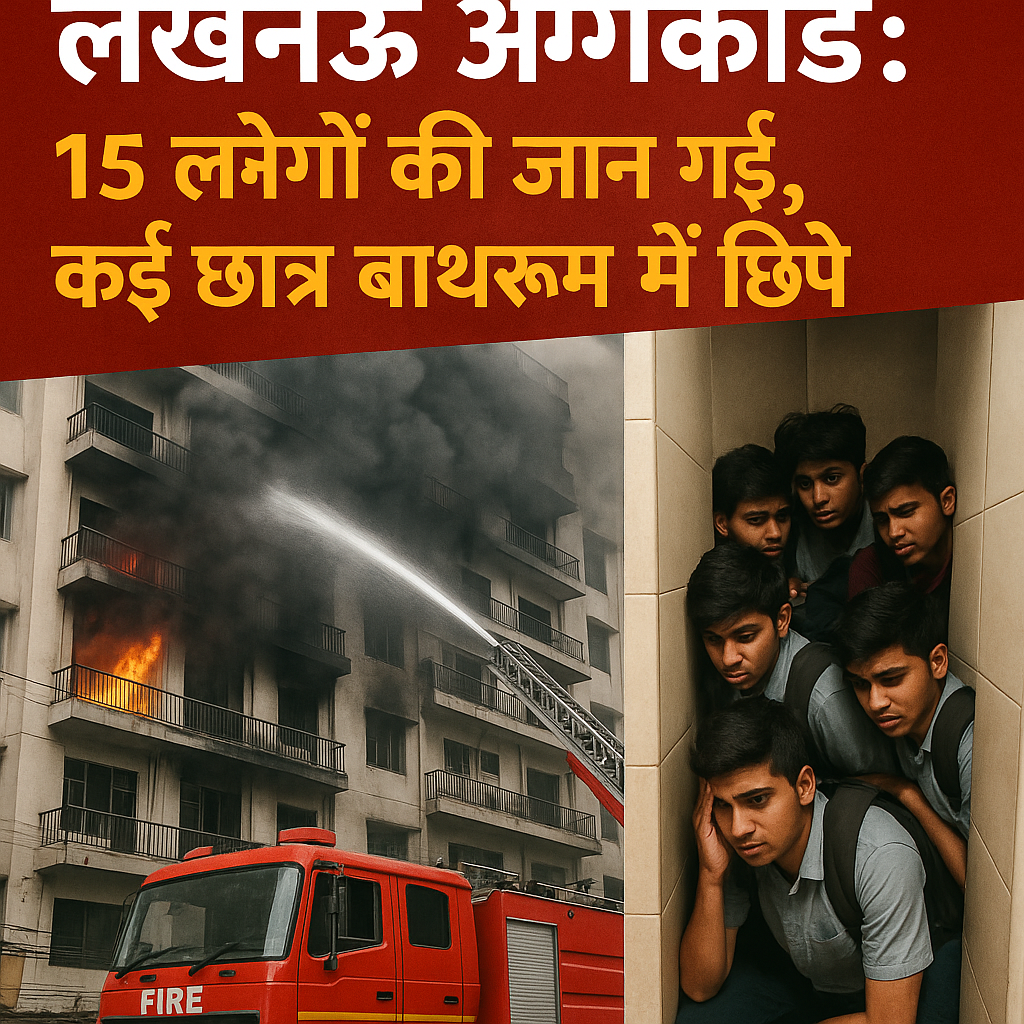 लखनऊ अग्निकांड: 15 लोगों की जान गई, कई छात्र बाथरूम में छिपे