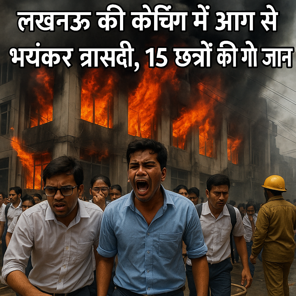 लखनऊ की कोचिंग में आग से भयंकर त्रासदी, 15 छात्रों की गई जान
